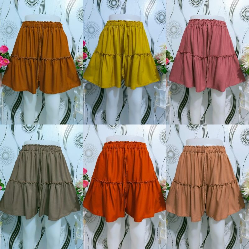 Celana pendek jumbo/celana neci/celana rayon
