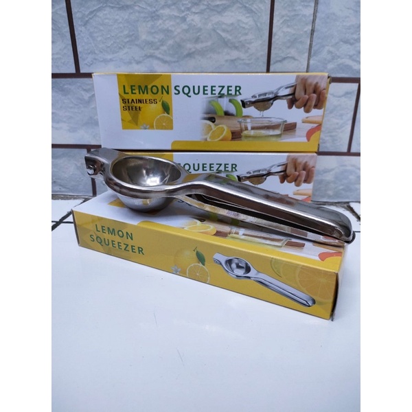 alat pemeras jeruk lemon stainless tebal / lemon squeezer stainless tanpa Box