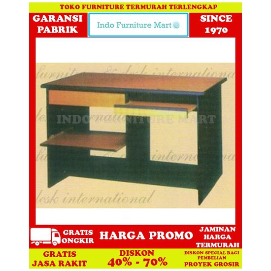 FrOk Meja Komputer Belajar Tulis Kerja Kantor Minimalis Kony Kn 440