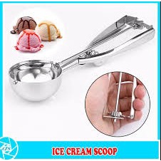 Sendok Es Krim Ice Cream Scoop Stainless Steel / Scoop Ice Cream  / Alat Skop Es Krim Bulat