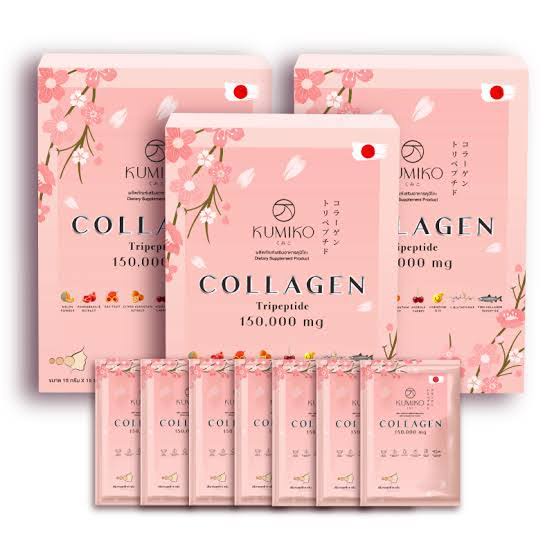 Kumiko Collagen Tripeptide 150.000mg/Minuman collagen/Collagen pemutih kulit/pemutih wajah/pemutih badan/anti jerawat