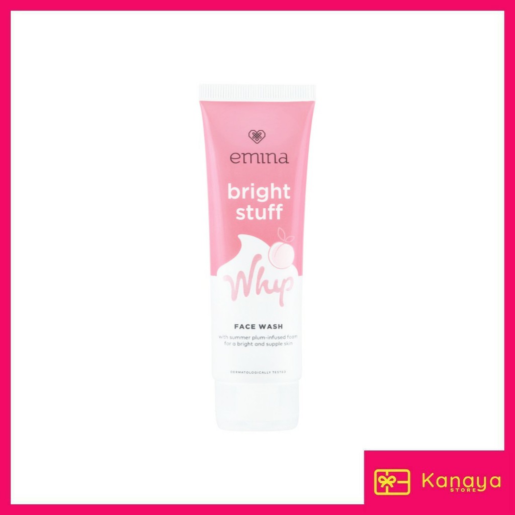 (BISA COD) Emina Bright Stuff Whip Face Wash 50ml