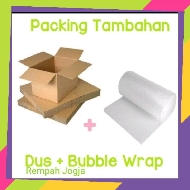 

EXTRA KARDUS DAN BUBBLE WRAP | KEAMANAN PENGIRIMAN