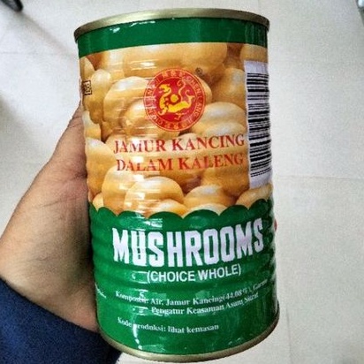 

Jamur Kancing Dalam Kaleng / Mushrooms / Choice Whole /Jamur Kaleng / Canned Mushrooms