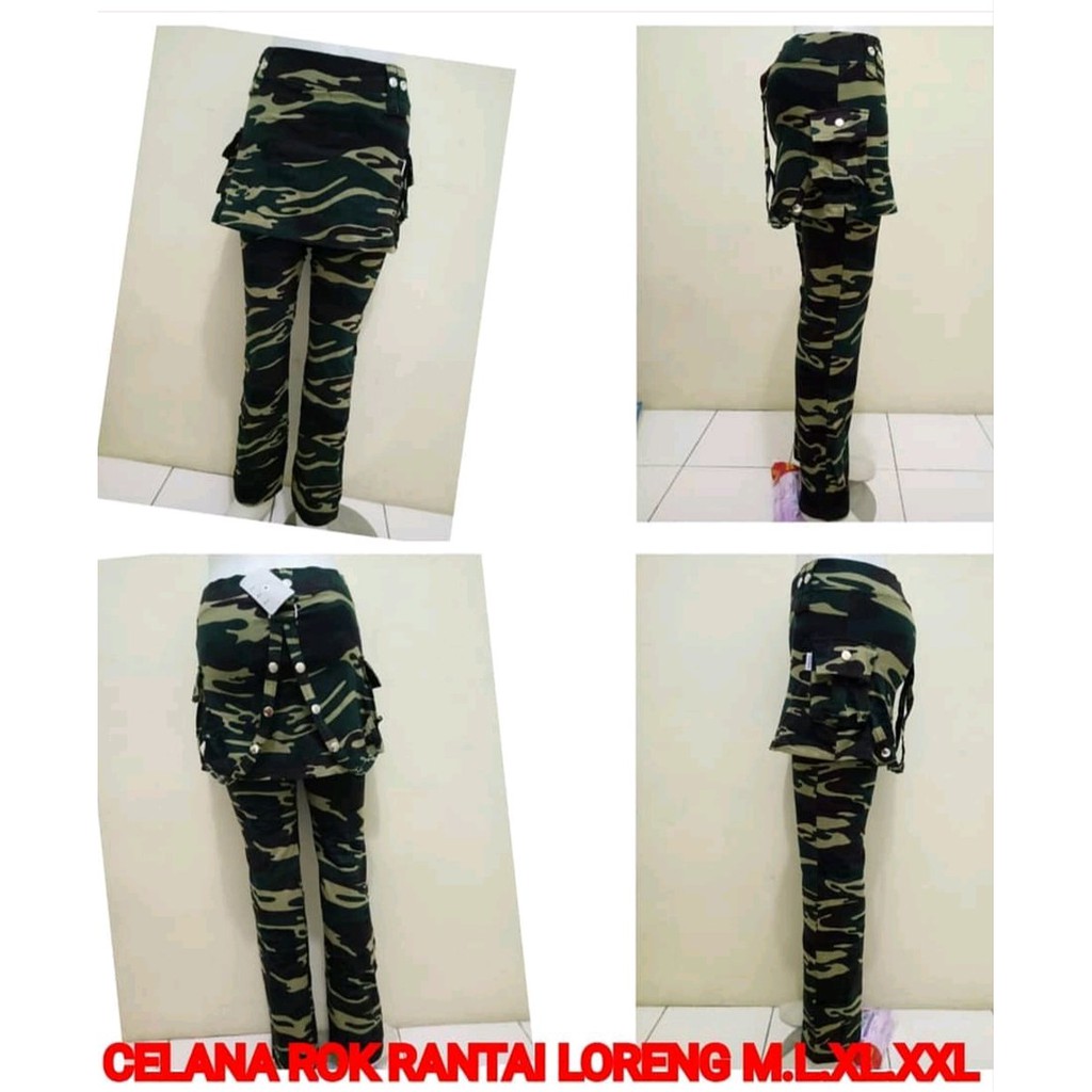 celana panjang rok army celana Senam zumba rok army
