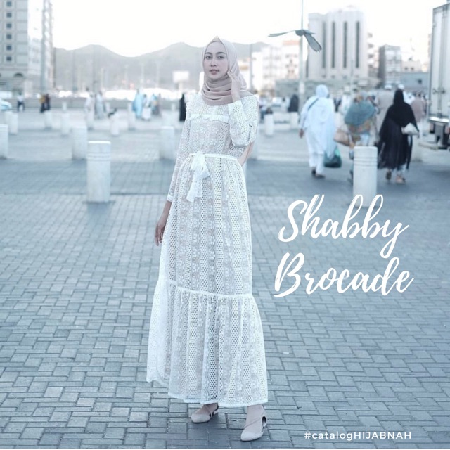 HIJABNAH SHABBY BROCADE LD 110CM REALPICT