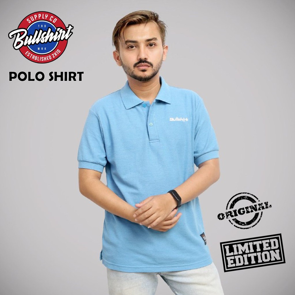 (PREMIUM) KAOS POLO JUMBO PRIA / KAOS DISTRO PREMIUM ORIGINAL BULLSHIRT
