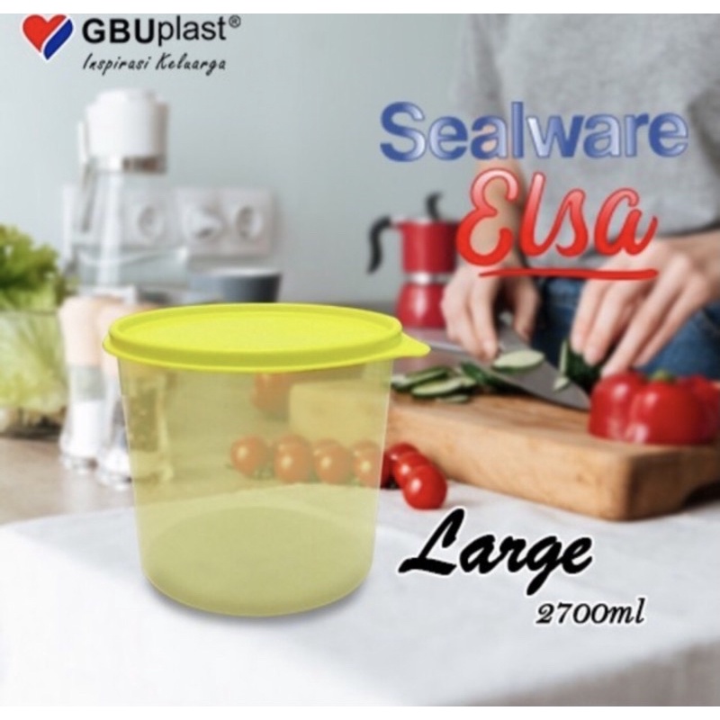 TOPLES KUE BULAT BUNDAR  SERBAGUNA SEALWARE 2700 ML GBU PLAST ELSA