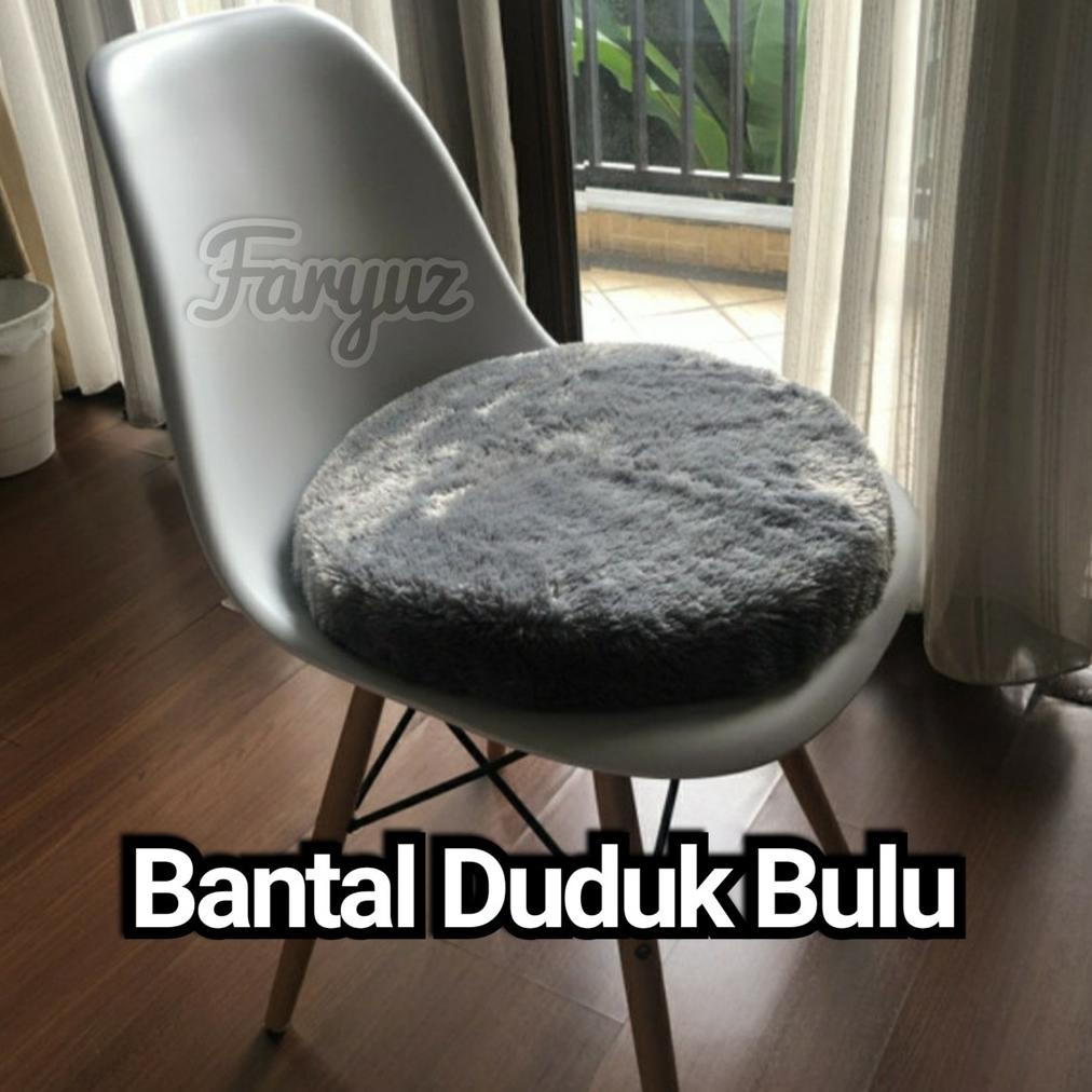 Super Empuk Bantal/Alas Duduk 40X40Cm Tebal 8Cm & 5Cm Bulat/Kotak Busa Bulu Rasfur Lesehan Kursi ::.