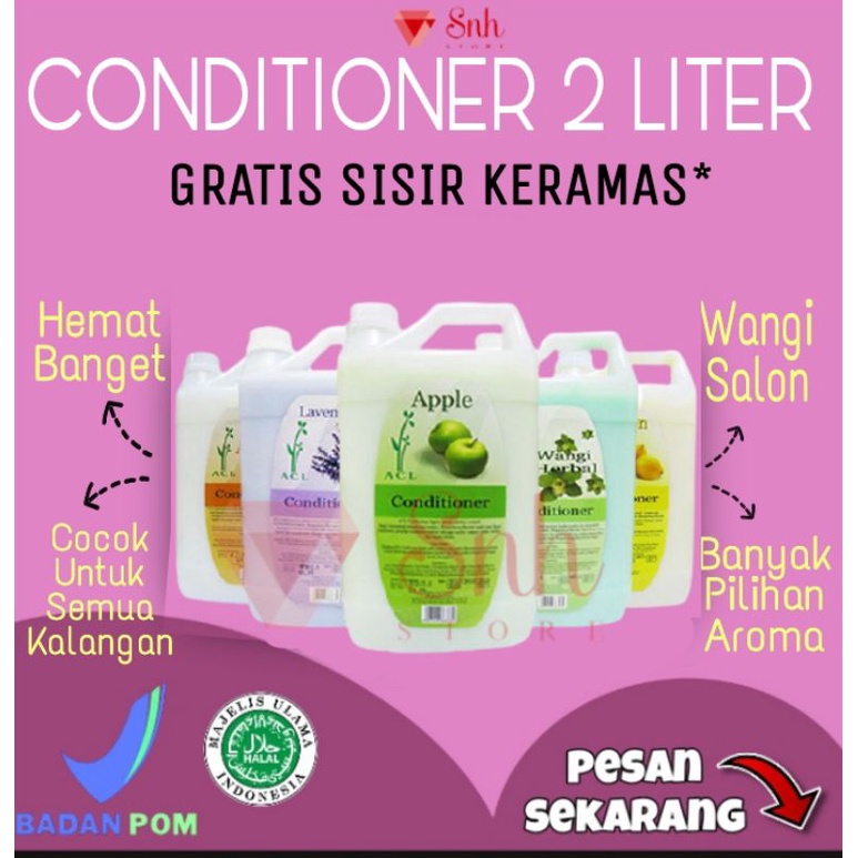 CONDITIONER RAMBUT 2Kg/conditioner rambut salon/kondisioner rambut salon/perawatan rambut/conditioner literan acl/Condisioner rambut/Conditioner Kiloan/kondisioner rambut/conditioner rambut pria/conditioner kiloan salon/condisioner salon/pelembut rambut