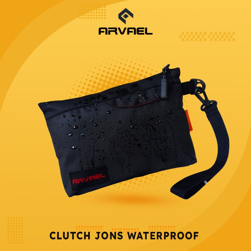 Tas Tangan Pria Clutch Bag Anti Air Premium Pria Wanita Kerja Kantor Arvael Jons