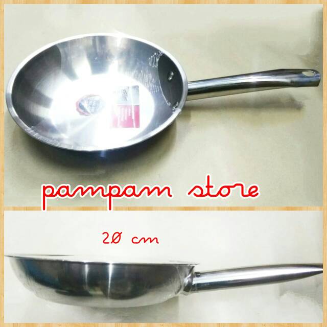 FRY PAN STAINLESS STEEL 20 CM