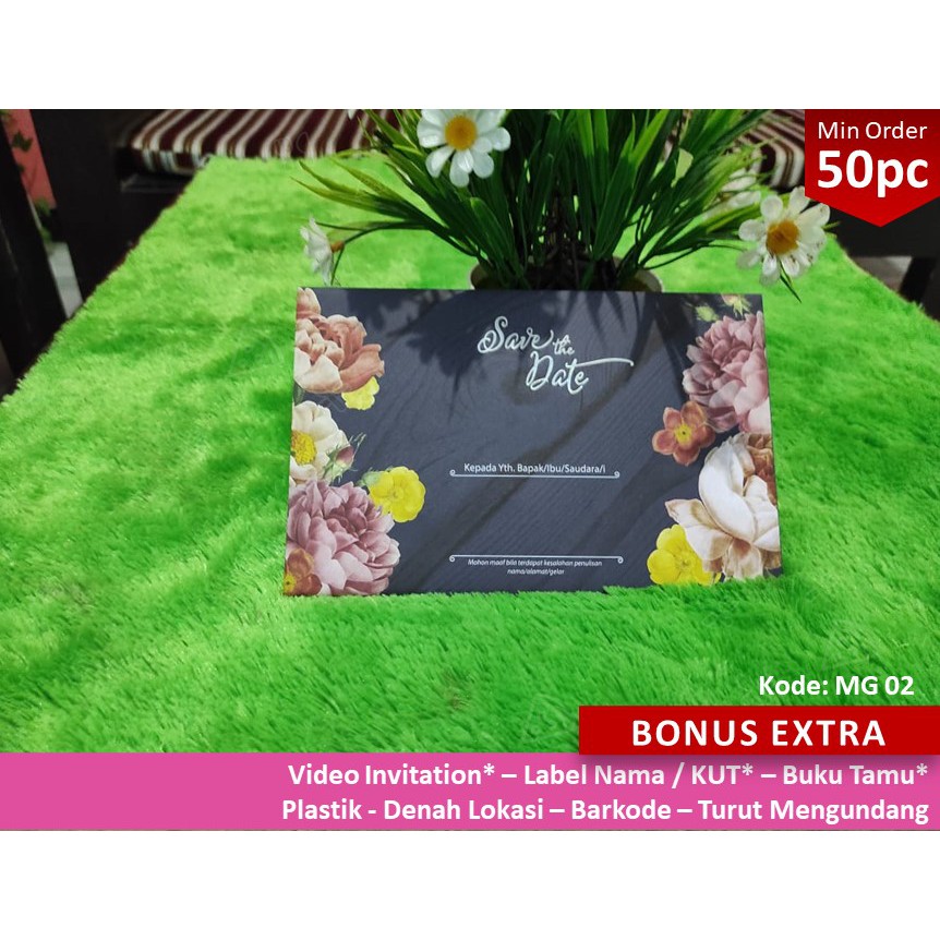 Undangan Pernikahan Amplop Rustic Elegan Mewah - OZON Undangan