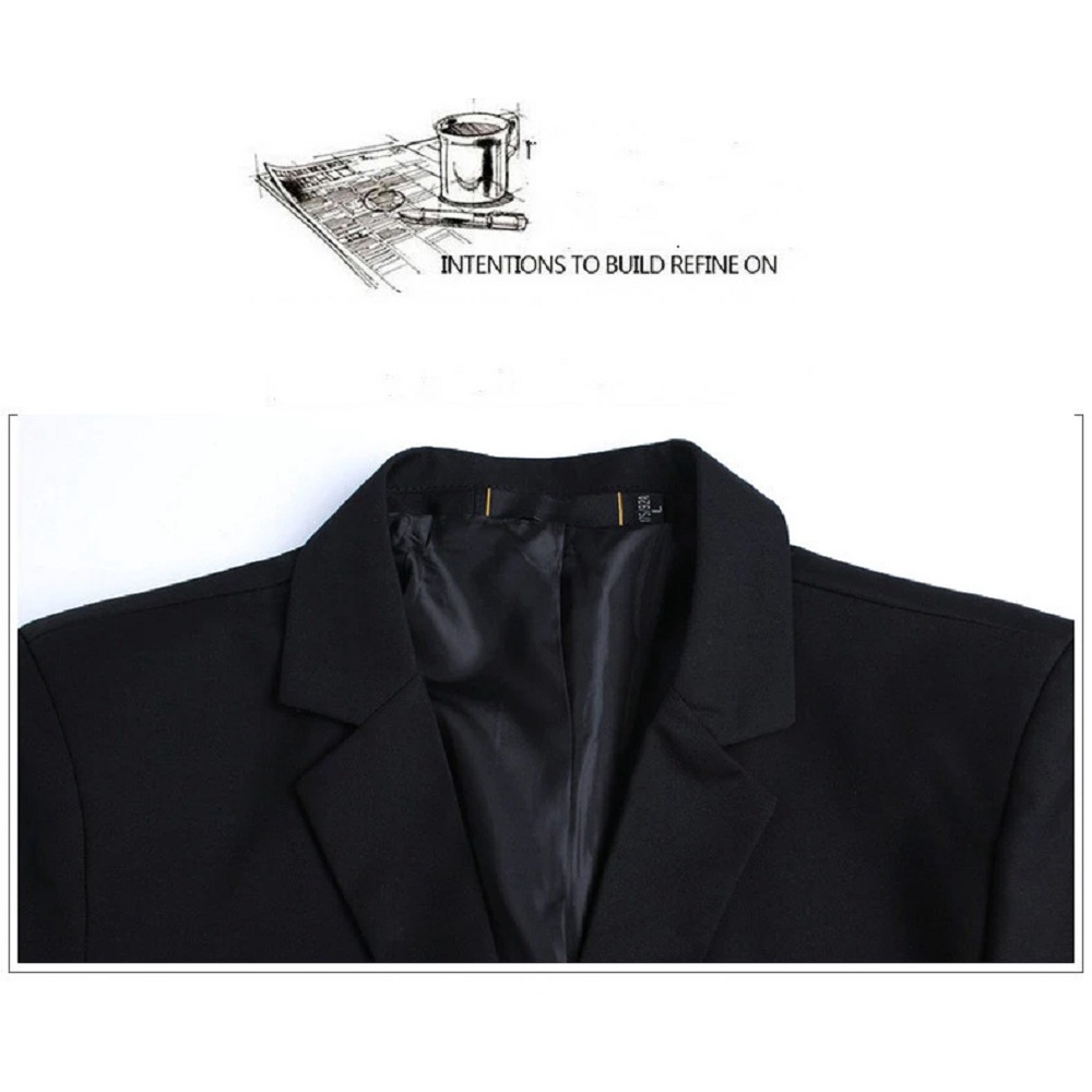 SETELAN JAS FORMAL HITAM RESMI KANTOR NIKAH PRIA SLIMFIT BAHAN HIGH TWIST PAKET LENGKAP 5IN1 ORIGINAL NIKAYU