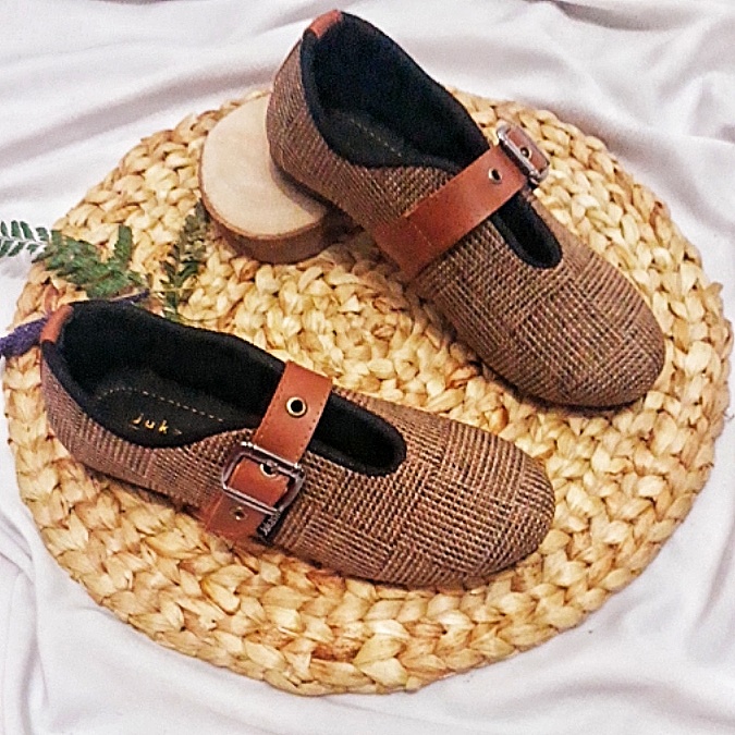 JUKASIH - JOIS sepatu wanita flatshoes SOL KARET LENTUR