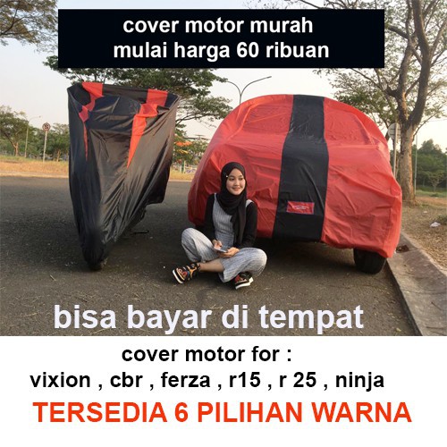 PREMIUM sarung motor body cover pelindung mantol motor yamaha vixion honda cbr 150 ninja rr r15 r25