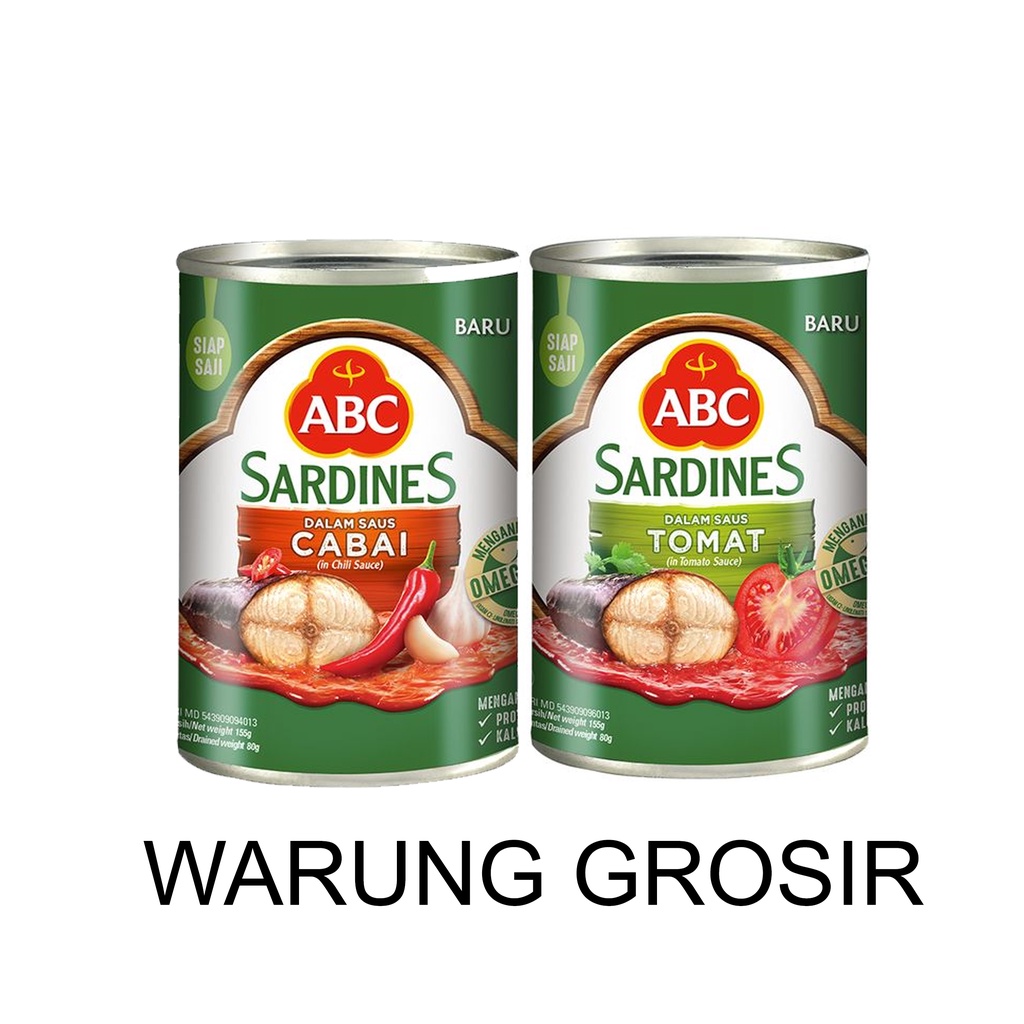 

ABC SARDINE TOMAT DAN CHILI 155 GRAM