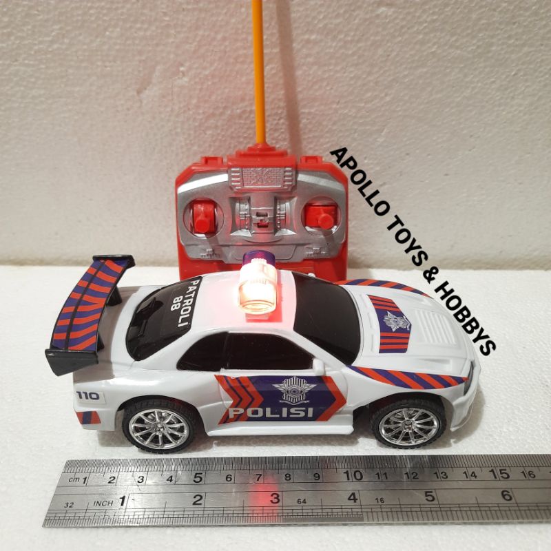 MAINAN ANAK MOBIL RC MOTIF POLISI INDONESIA SUPER KEREN