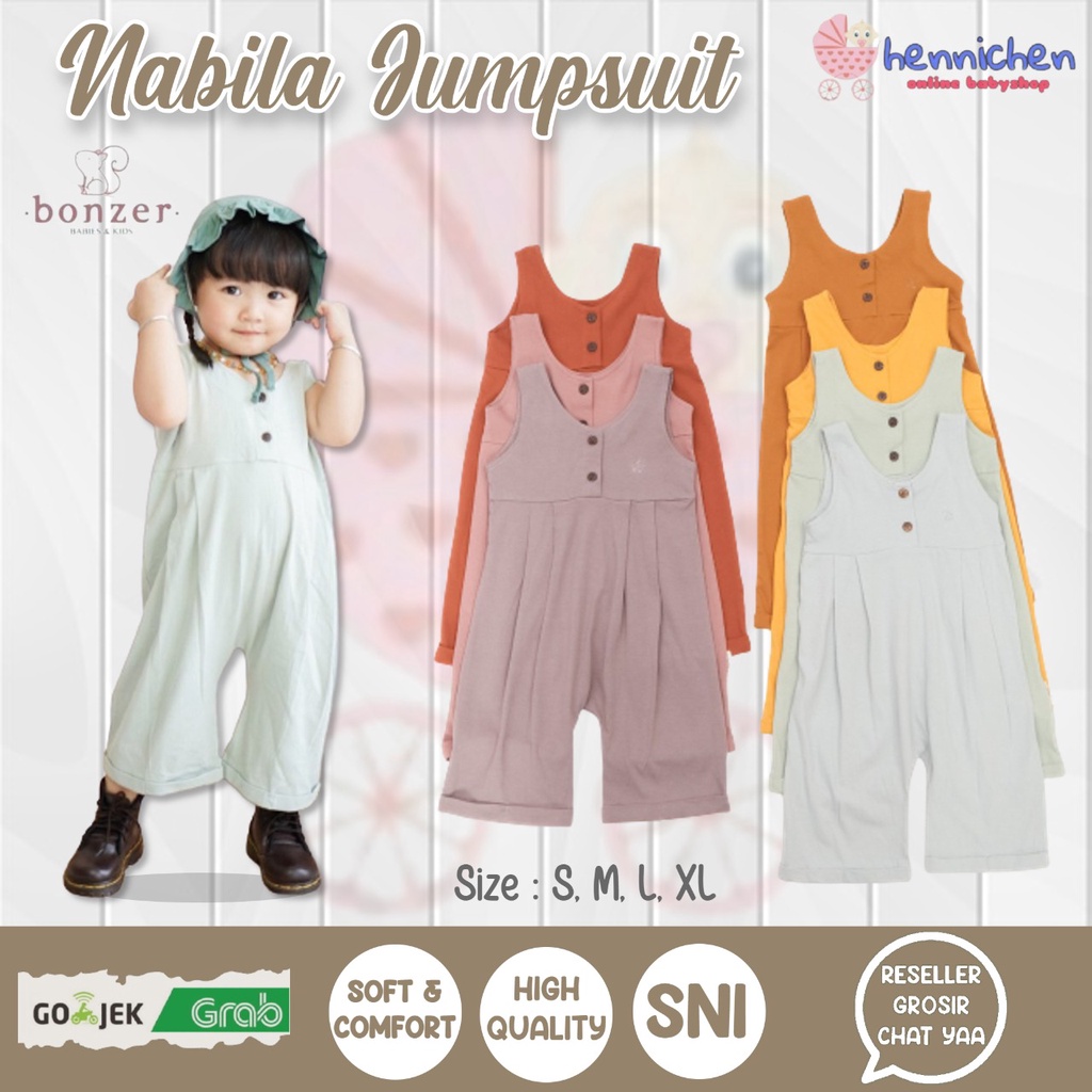 PROMO 7.7 PROMO BAJU LEBARAN MURAH BONZER BABY NABILA JUMPSUIT JUMPSUIT BAYI JUMPSUIT ANAK FASHION ANAK PEREMPUAN