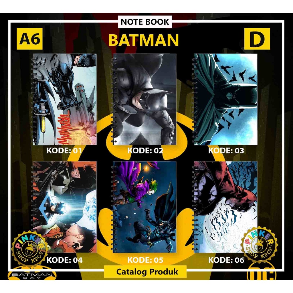 

Note/Notebook BATMAN SERI 4 A6 ISI 50 LEMBAR BUKU
