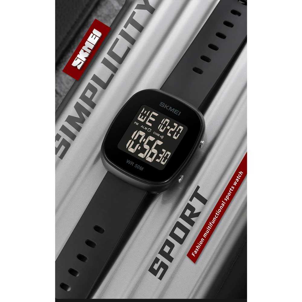 IDN - SKMEI Jam Tangan Digital Pria Strap Silicone - 1843