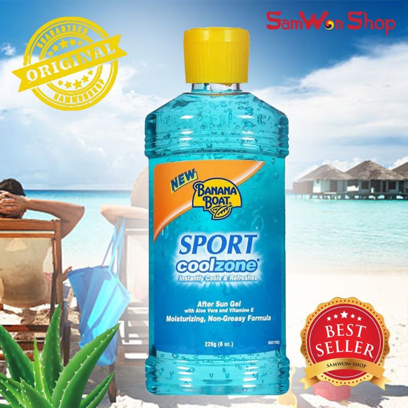 BANANA BOAT SPORT COOLZONE AFTER SUN GEL WITH ALOE VERA Netto. 226g