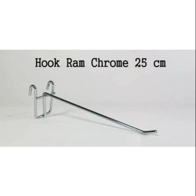 Gantungan accesories / hook ram chrome 25cm