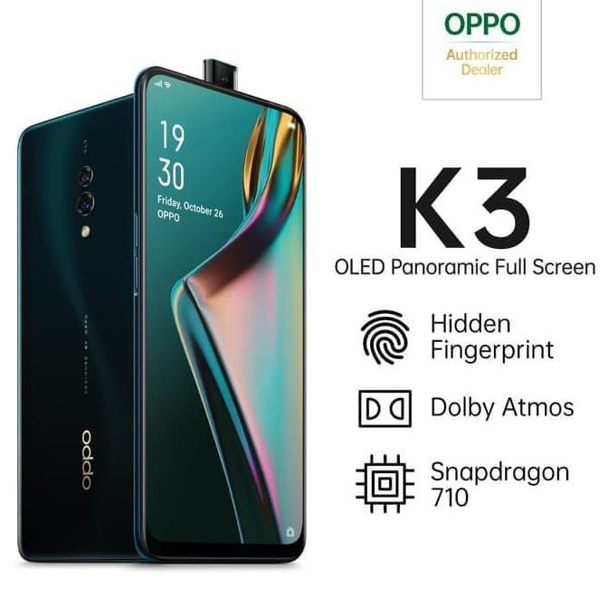 TERMURAH NEW HP OPPO K3 6/64GB / RAM 6GB ROM 64GB GARANSI RESMI 1 TAHUN - Pearl White READY STOCK