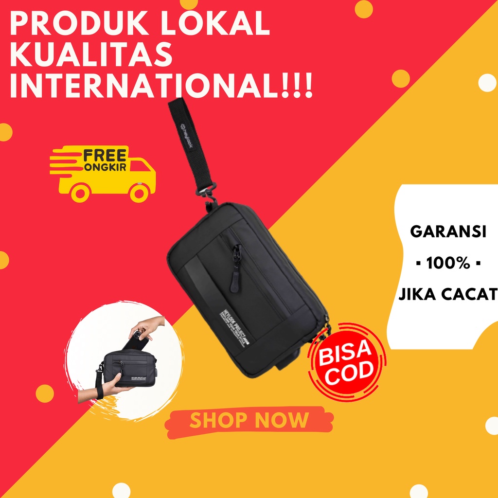 Tas Tenteng Tangan Pria Wanita Original Branded Murah Pouch Handbag Cowok Cewek Premium Terbaru