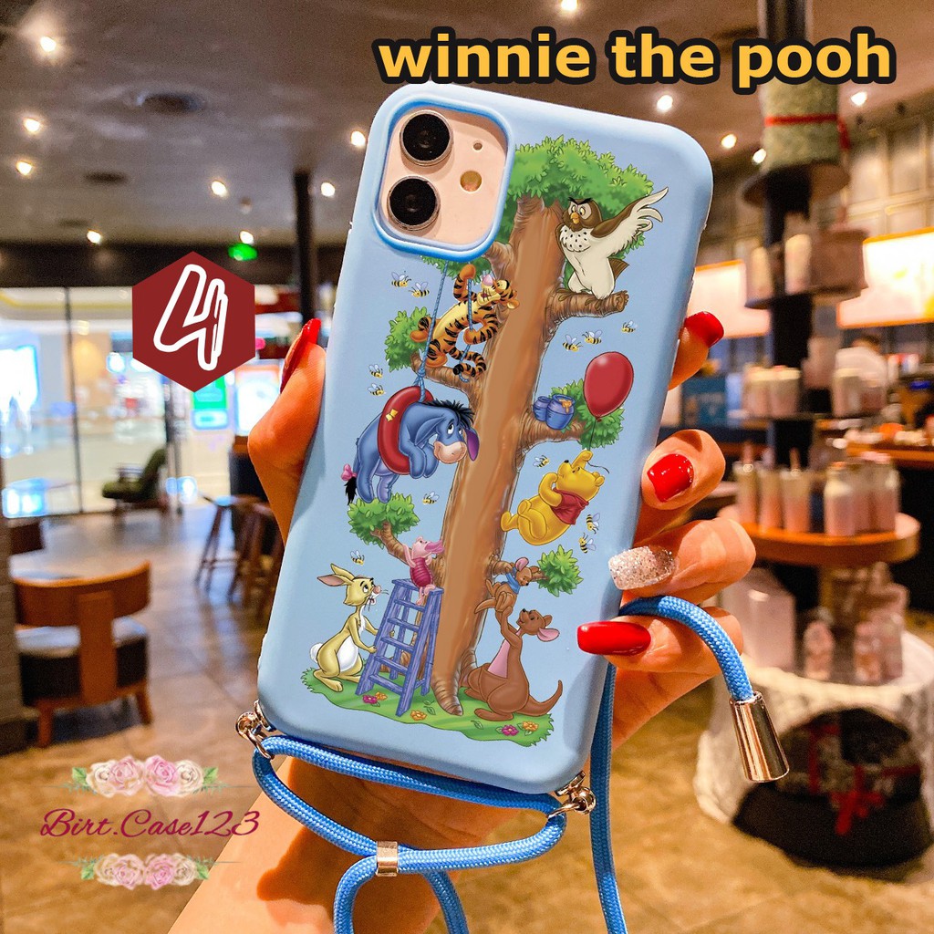 Softcase Slingcase Tali Lanyard Candy WINNIE THE POOH Vivo V5+ V7 V7+ V9 BC4096