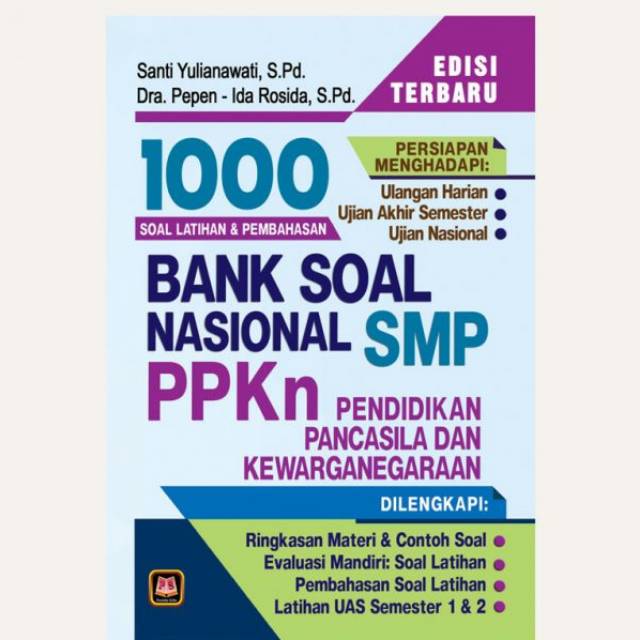 BUKU  1000 BANK SOAL NASIONAL SMP PPKN.
