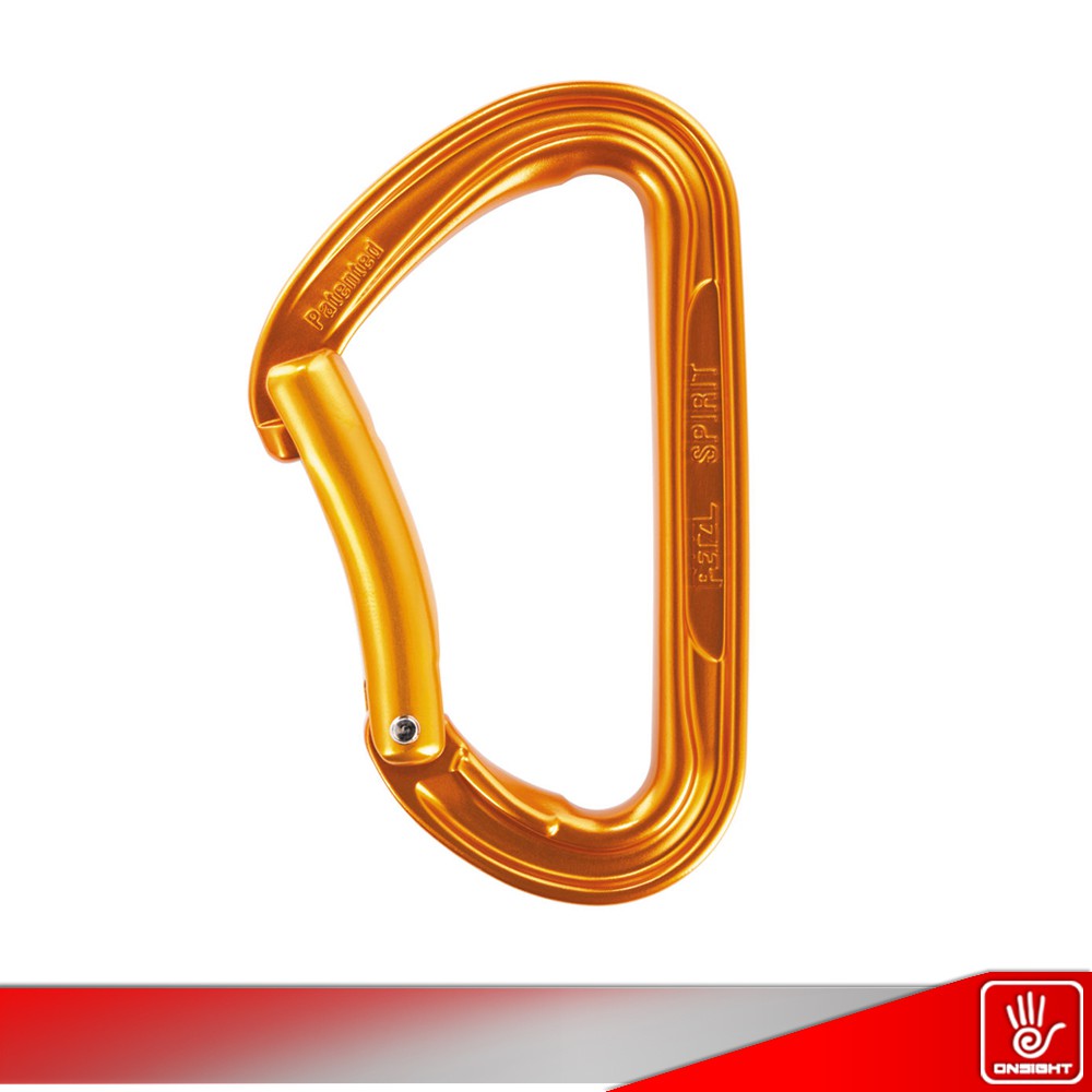 Petzl Carabiner Spirit Bent Gate, Carabiner Petzl, Carabiner Petzl Spirit, Carabiner