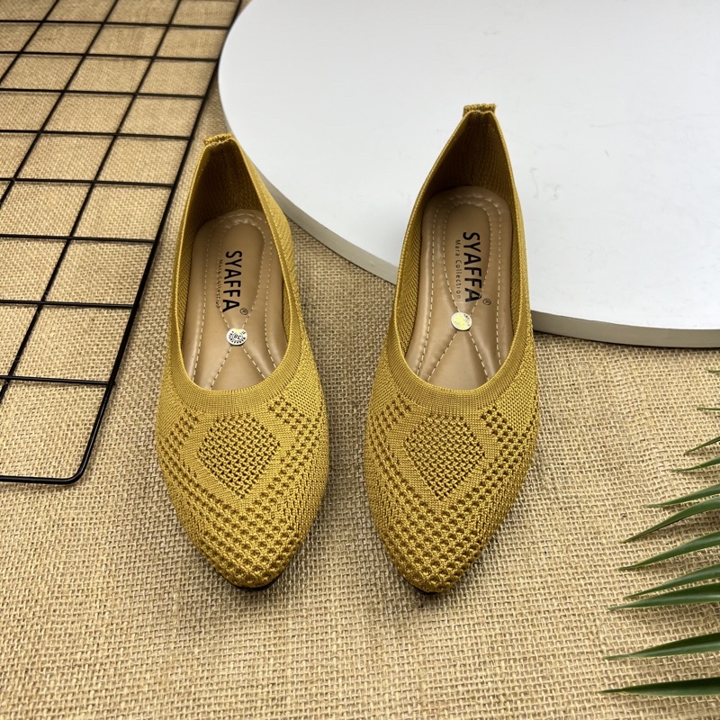 MARASYAFFA - SEPATU FLAT RAJUT WANITA (MS*26))