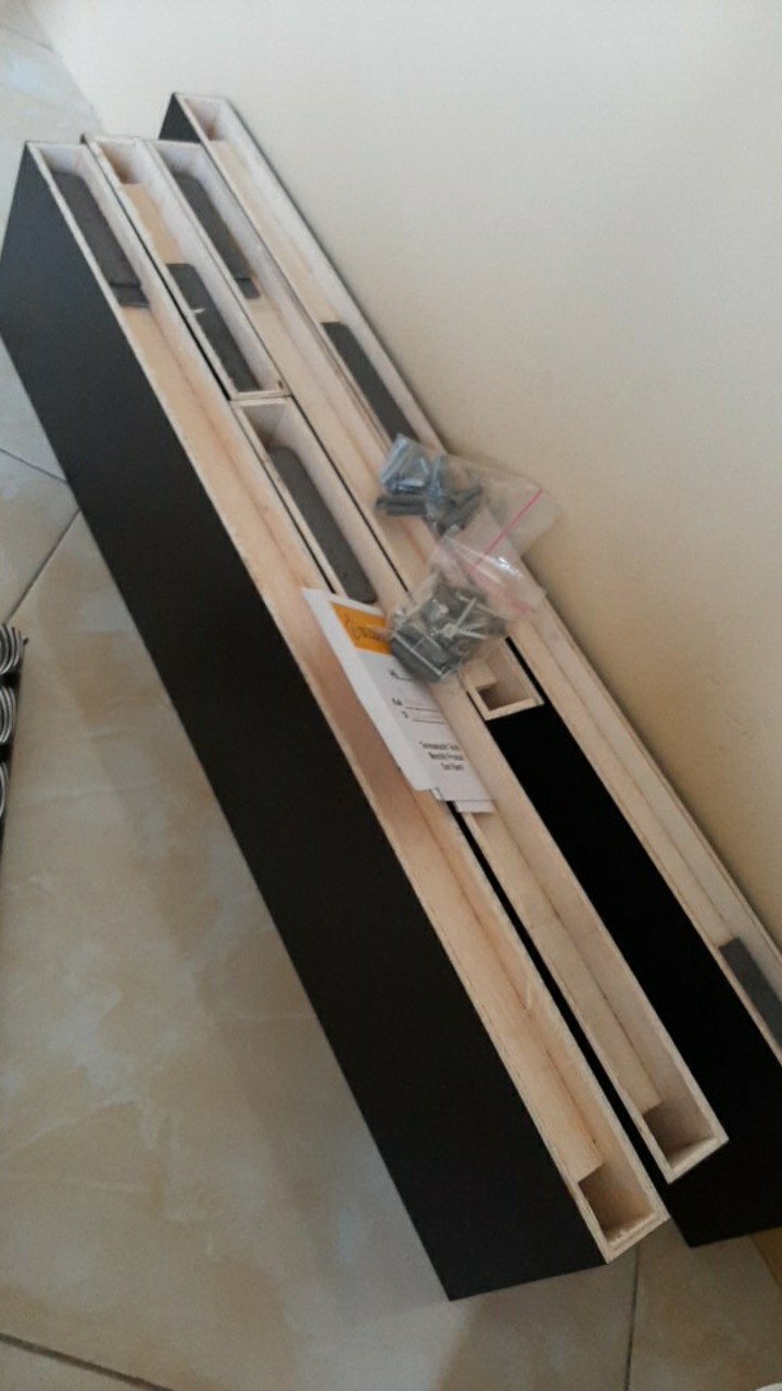 Set Rak Ambalan Dinding Minimalis 4 Pcs Uk.20,30,40,60 Cm