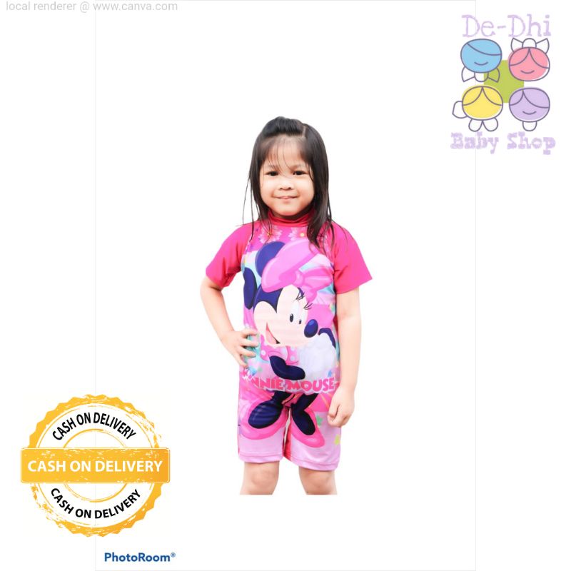 new terlaris baju renang anak cewek perempuan terbaru diving disney LOL Pony Frozen hellokitty