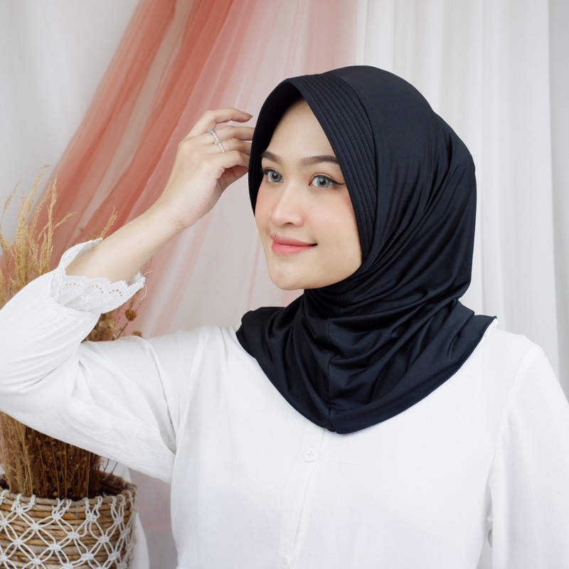 NEW Jilbab / Hijab Bergo Sport Jersey Premium Original - kerudung Khimar Bergo Instan viral