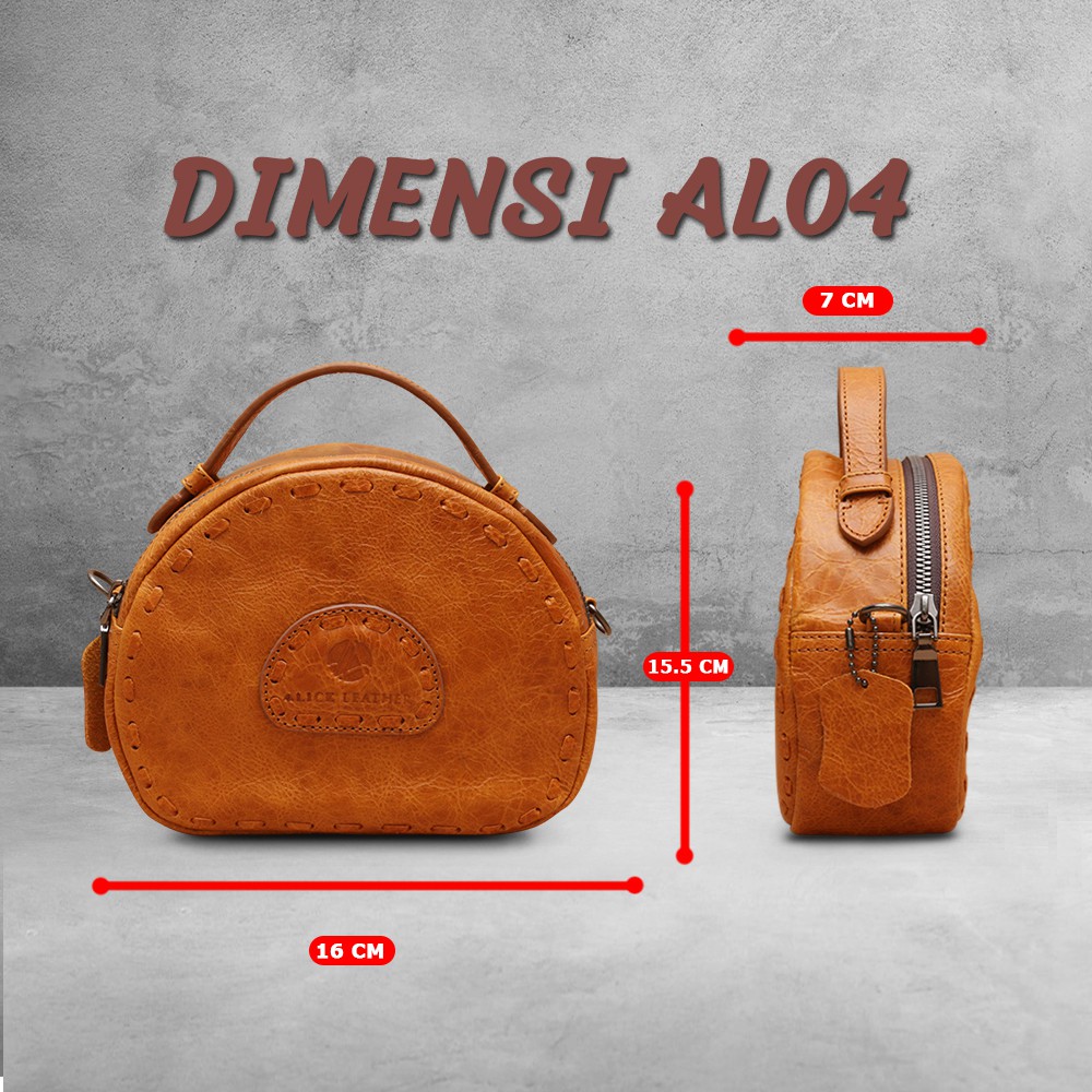 Rosetta Bag  ~  Fresh &amp; Stylish Tas Wanita Selempang Dg Desain Cantik &amp; Unik Bahan Kulit Asli AL04