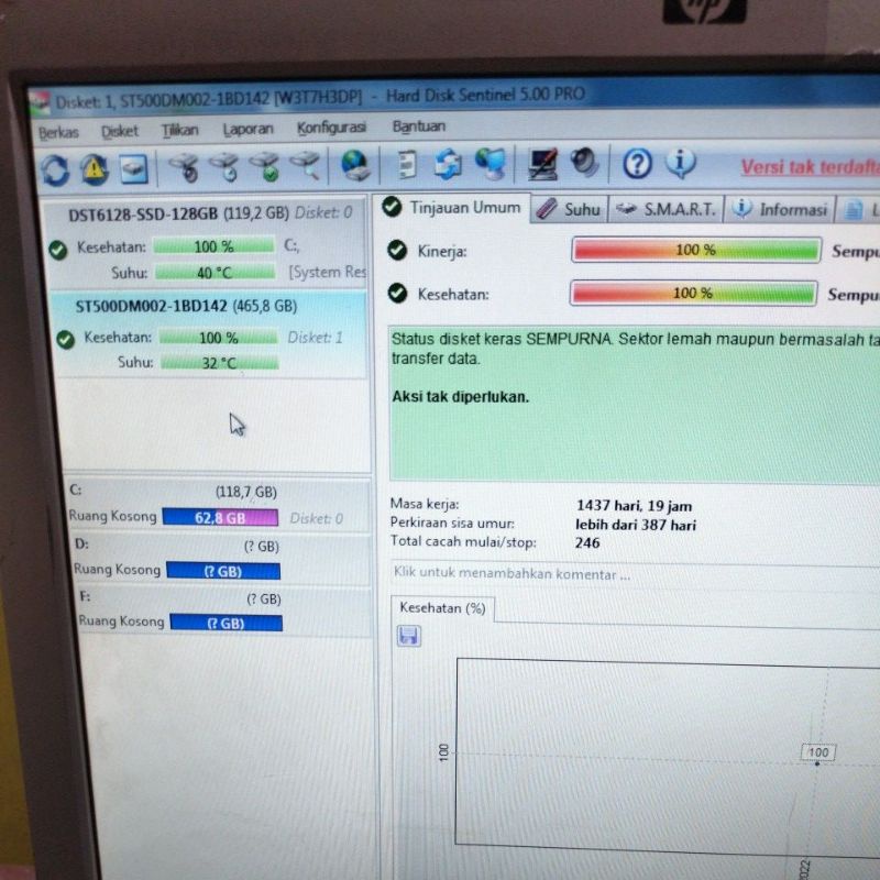 hardisk internal Pc 500Gb 3.5 senintel 100 no repubish