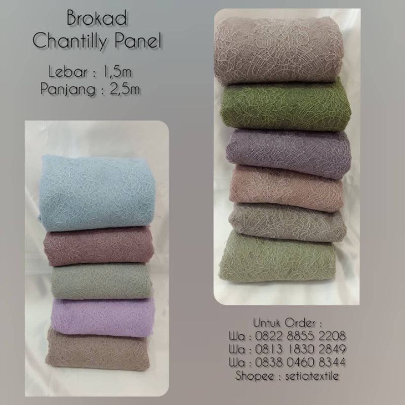 (SetiaTextile) Chantily Lace/Brukat /brokat Panel