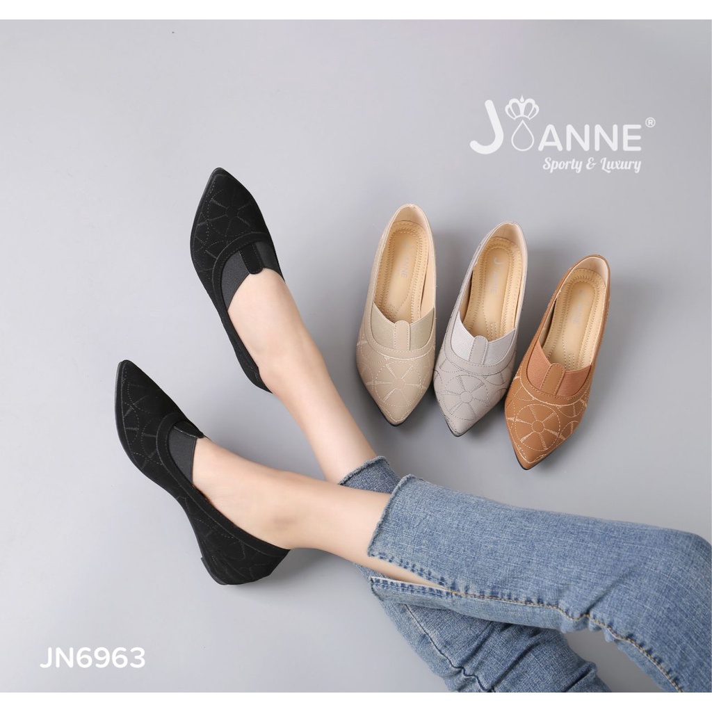 JOANNE Loafers Shoes Kulit #JN6963 ORIGINAL