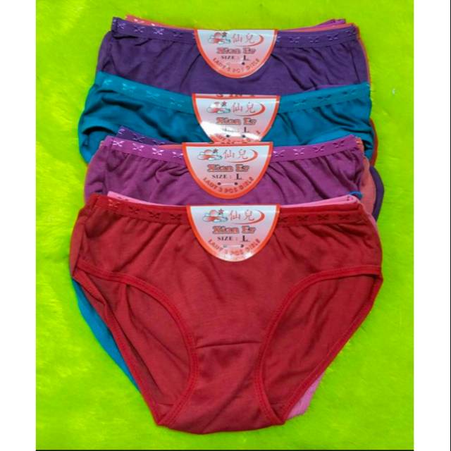 Xian er-cd cewek-isi 3pcs-kancut-cangcut-underwear