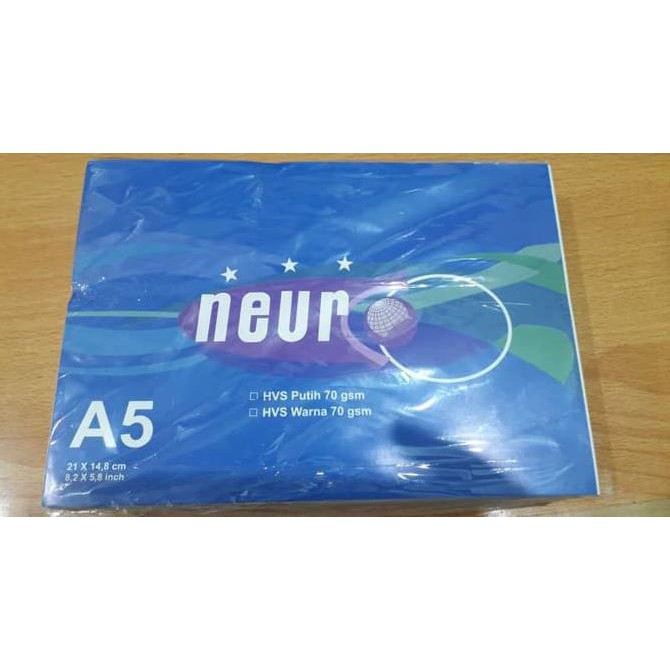 

KHUSUS GOSEND!! Kertas A5 Hvs Putih 70Gr Neuro ( A4 / 2 ) Perpack