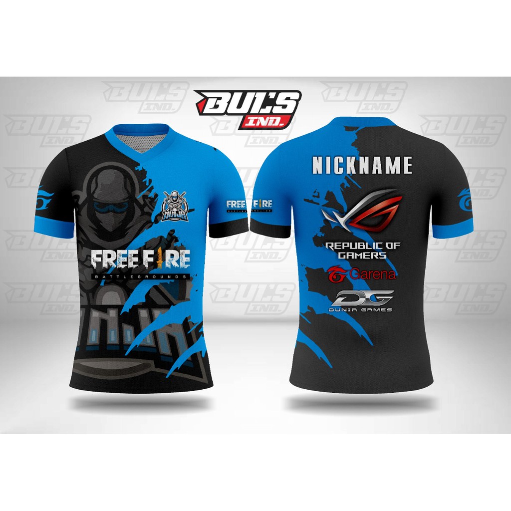 jesey baju game ff GRATIS NAMA DAN LOGO