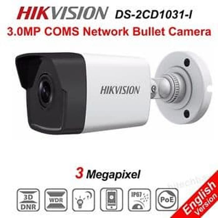 HIKVISION IPCAM 3MP DS-2CD1031-I / CCTV IP KAMERA OUTDOOR