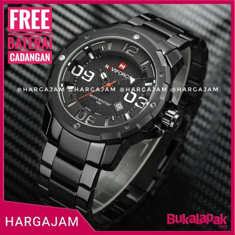 Jam Tangan Pria Original Naviforce NF9078 (hargajam cowok anti air water proof)