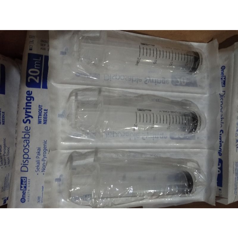 spuit 20cc syringe 20cc lubang pinggir tanpa jarum