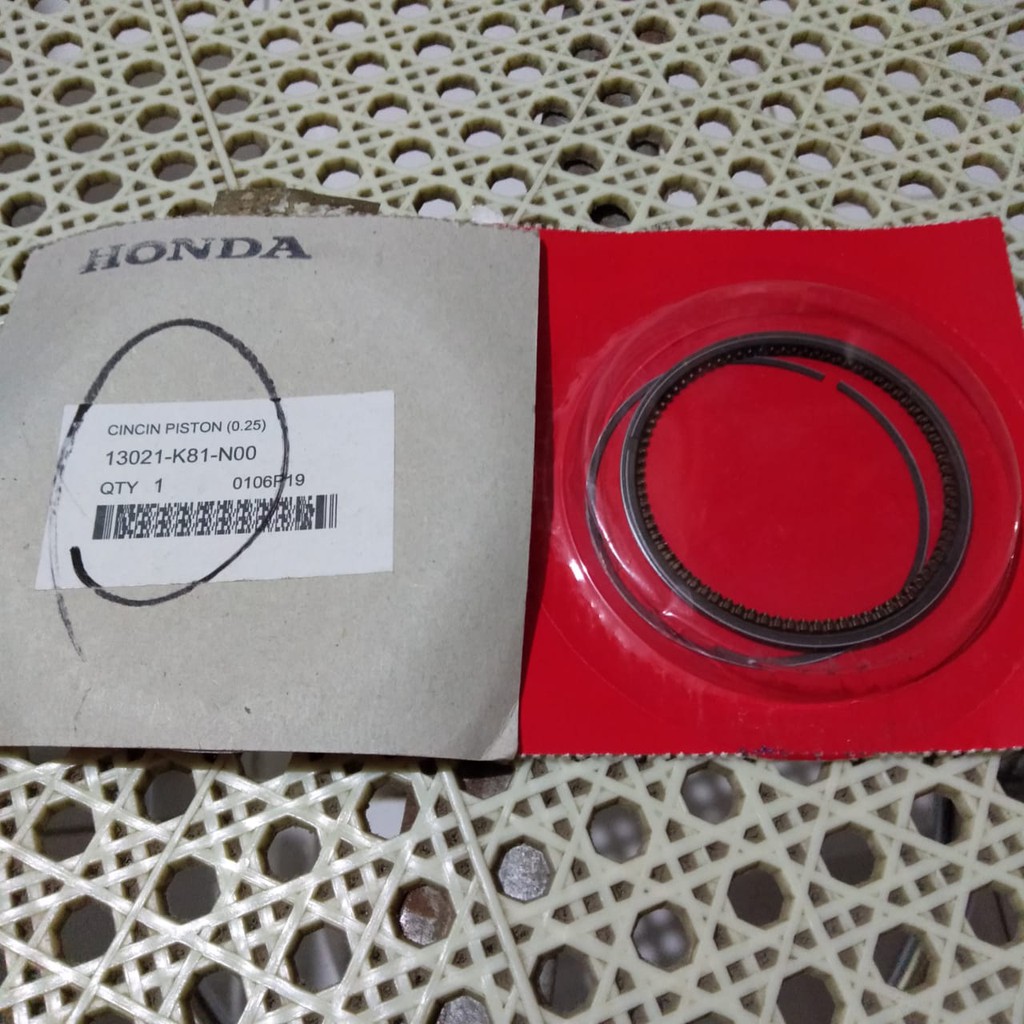 Ring Piston Ring Seher Honda Beat ESP Beat Street ESP 13021 K81 N00