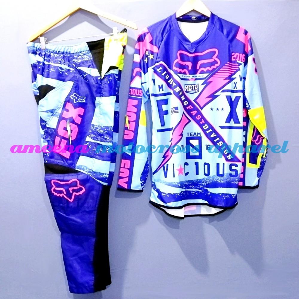 Jerseyset Cross, Sepatu Trail &amp; Sarung Tangan Motocross Fullset - JSG005B