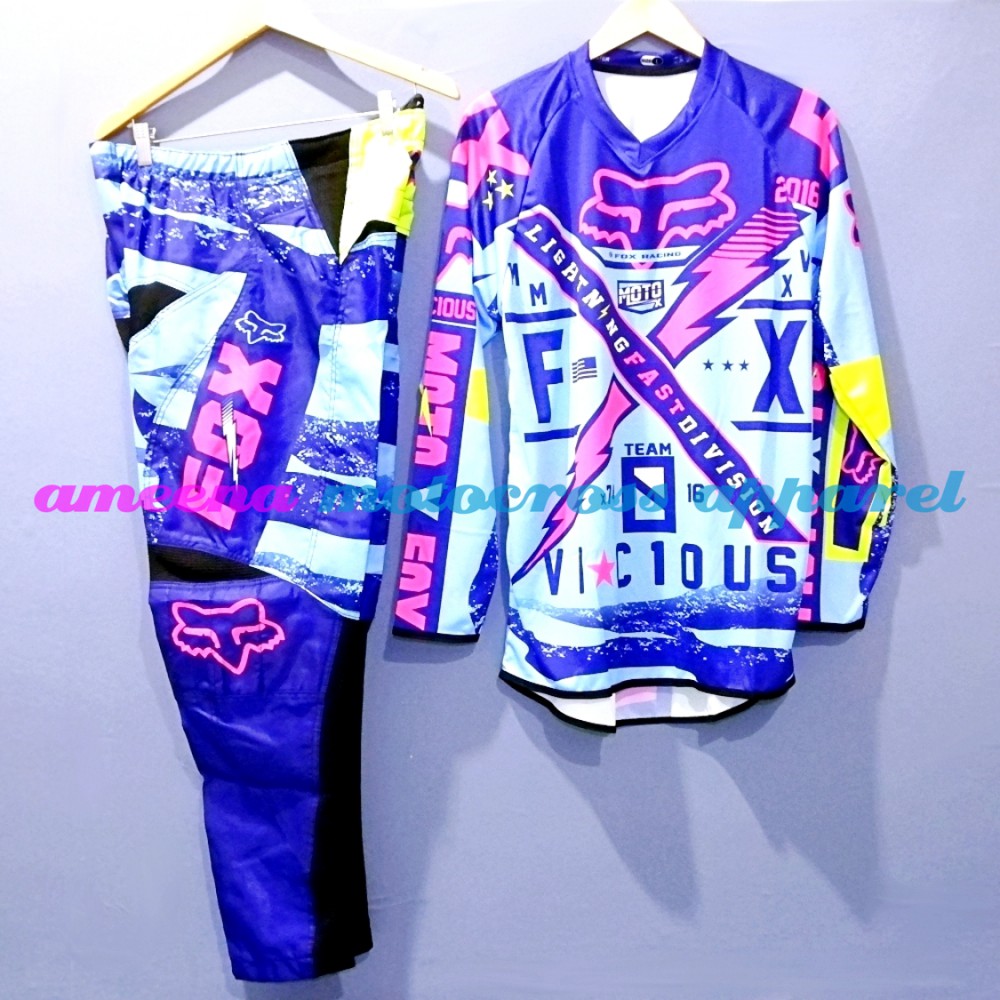 Jerseyset Motocross - Jersey Trail Cross - Gearset Motocross - Jersey &amp; Celana  Fullprint - 007