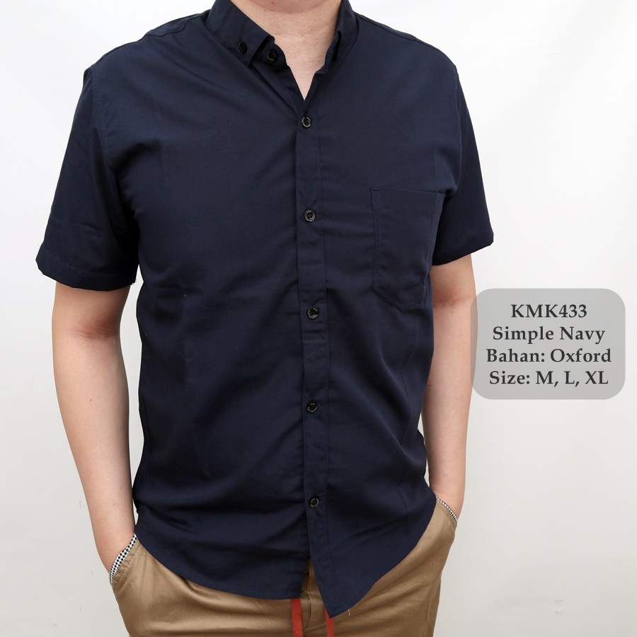 Kemeja Pendek Cowok Casual / Kemeja Distro Trendy Pria 433